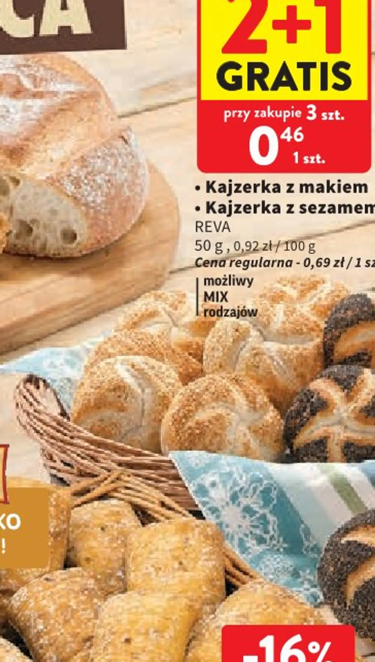 Kajzerka z makiem / Kajzerka z sezamem