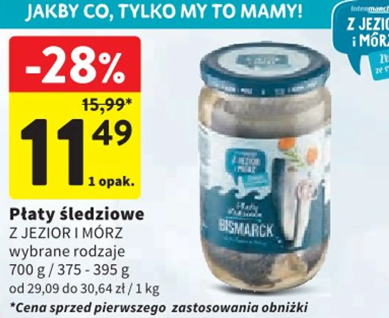Płaty śledziowe Z JEZIOR I MÓRZ