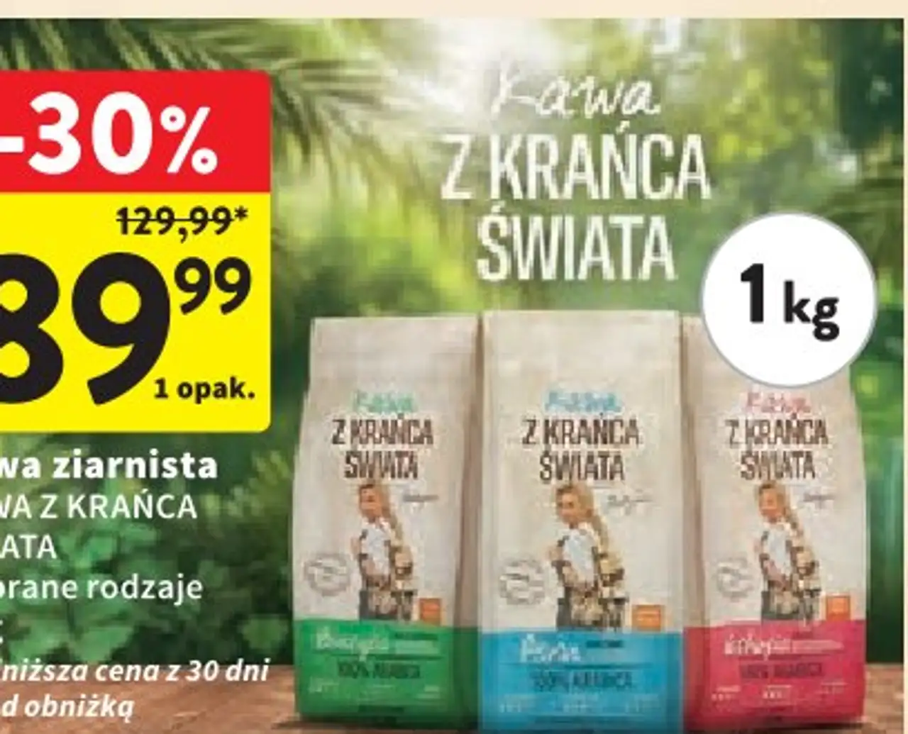 Kawa ziarnista KAWA Z KRAŃCA ŚWIATA
