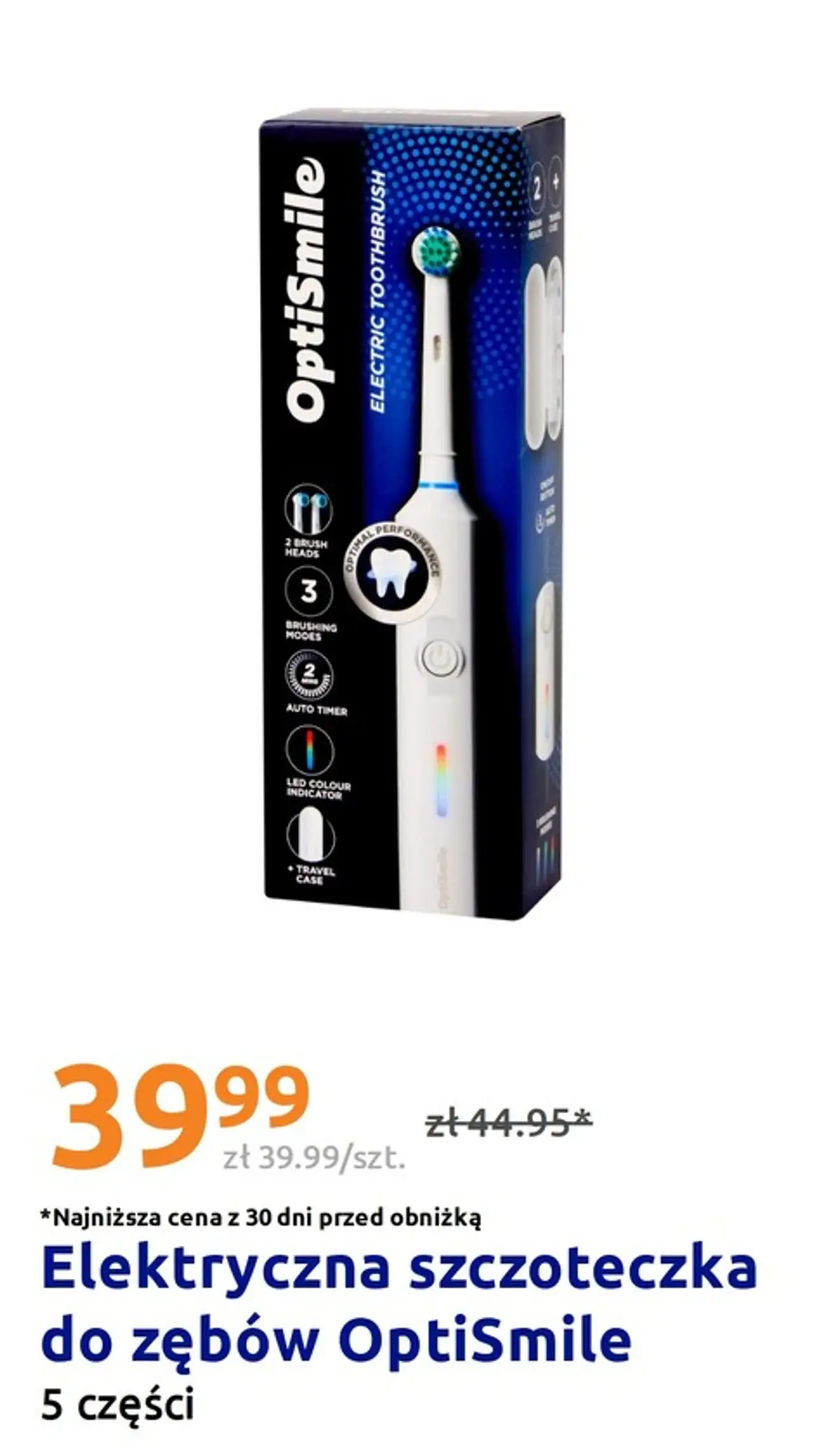 Elektryczna szczoteczka do zębów OptiSmile