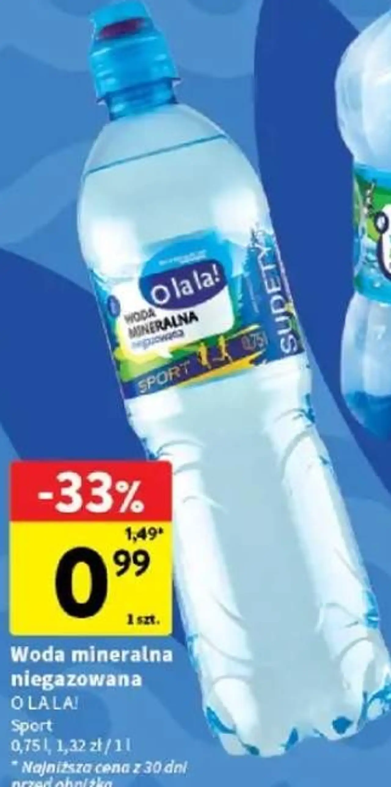 Woda mineralna niegazowana O LA LA! Sport
