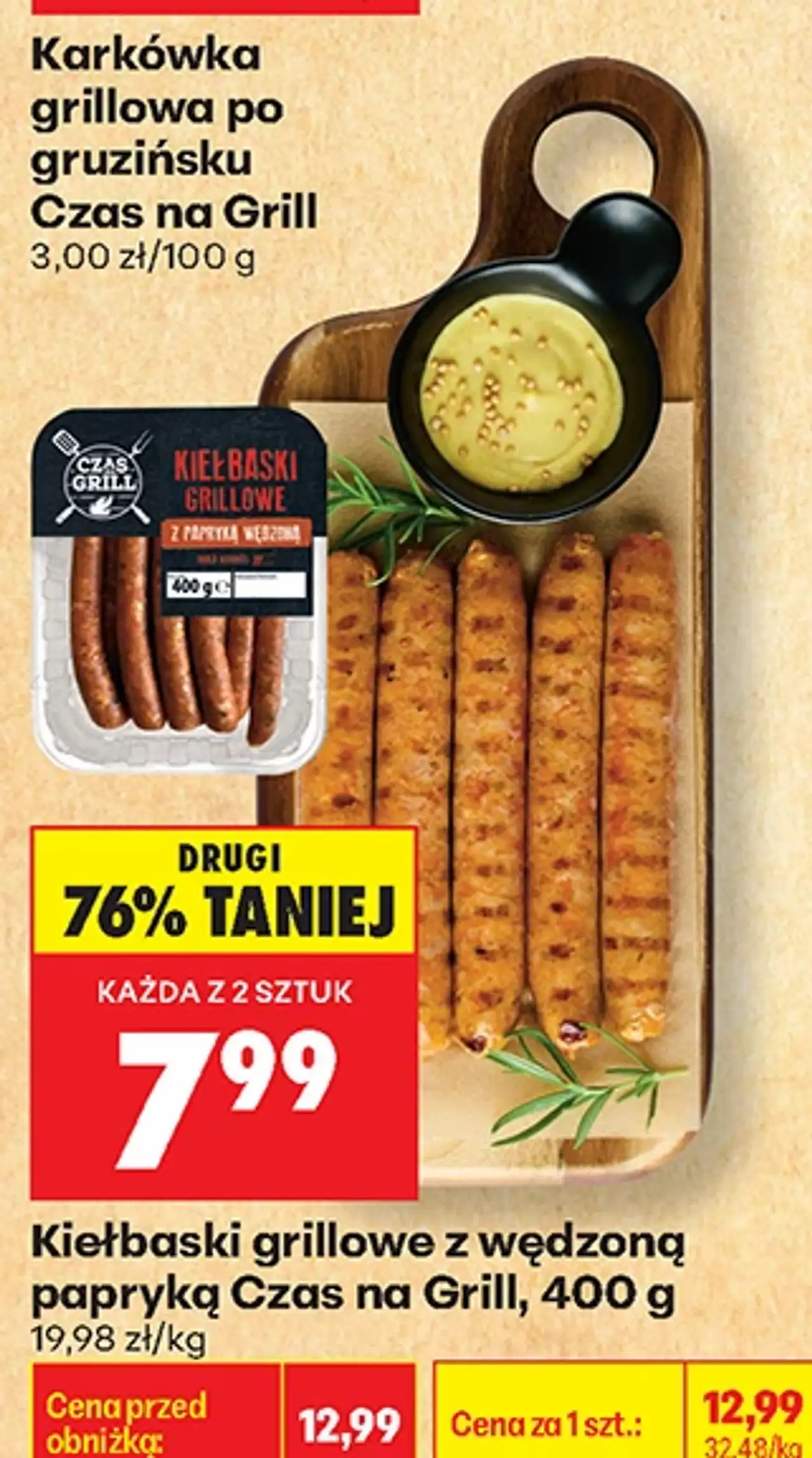 Kiełbaski grillowe z wędzoną papryką Czas na Grill