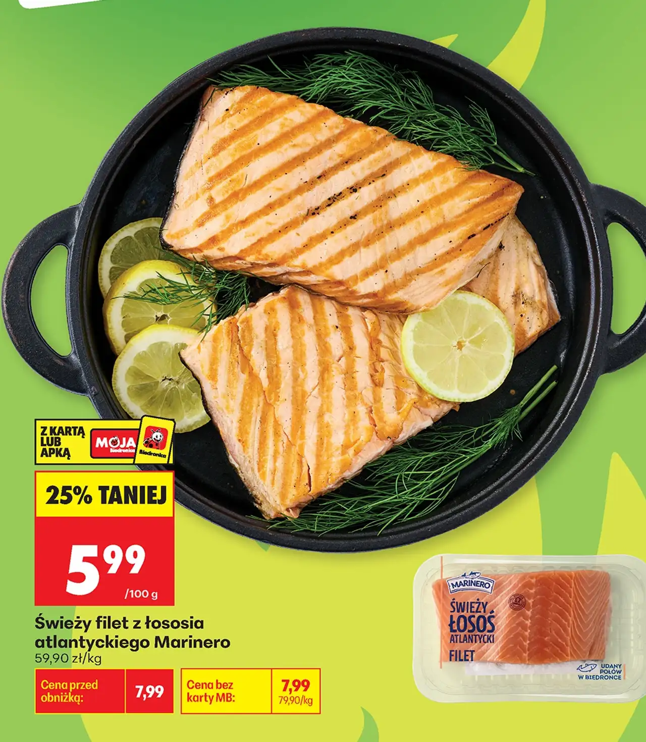 Marinero Świeży filet z łososia atlantyckiego