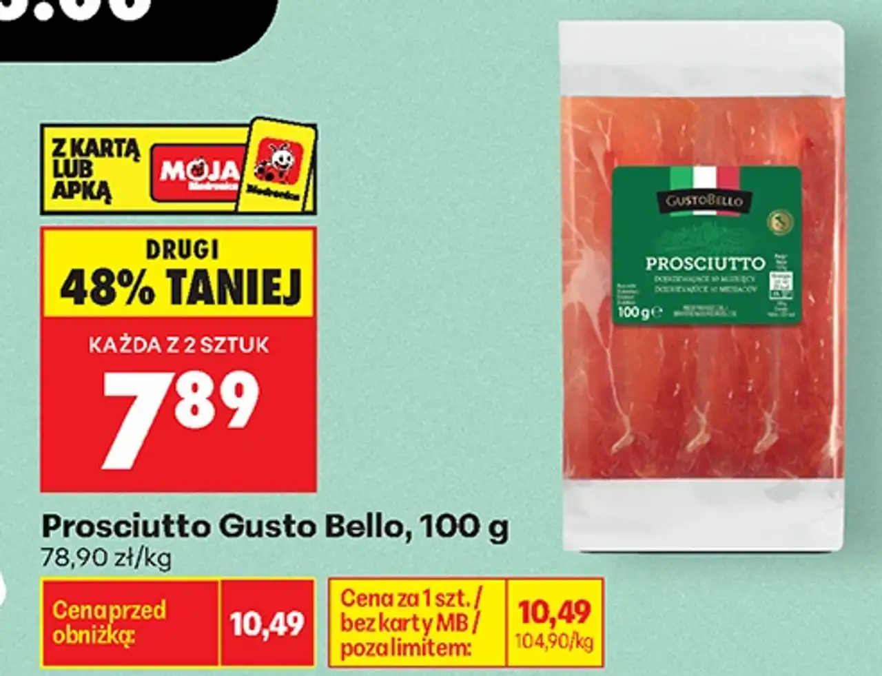Prosciutto Gusto Bello, 100 g