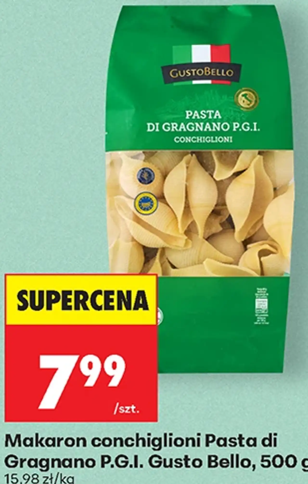 Makaron conchiglioni Pasta di Gragnano P.G.I. Gusto Bello, 500 g