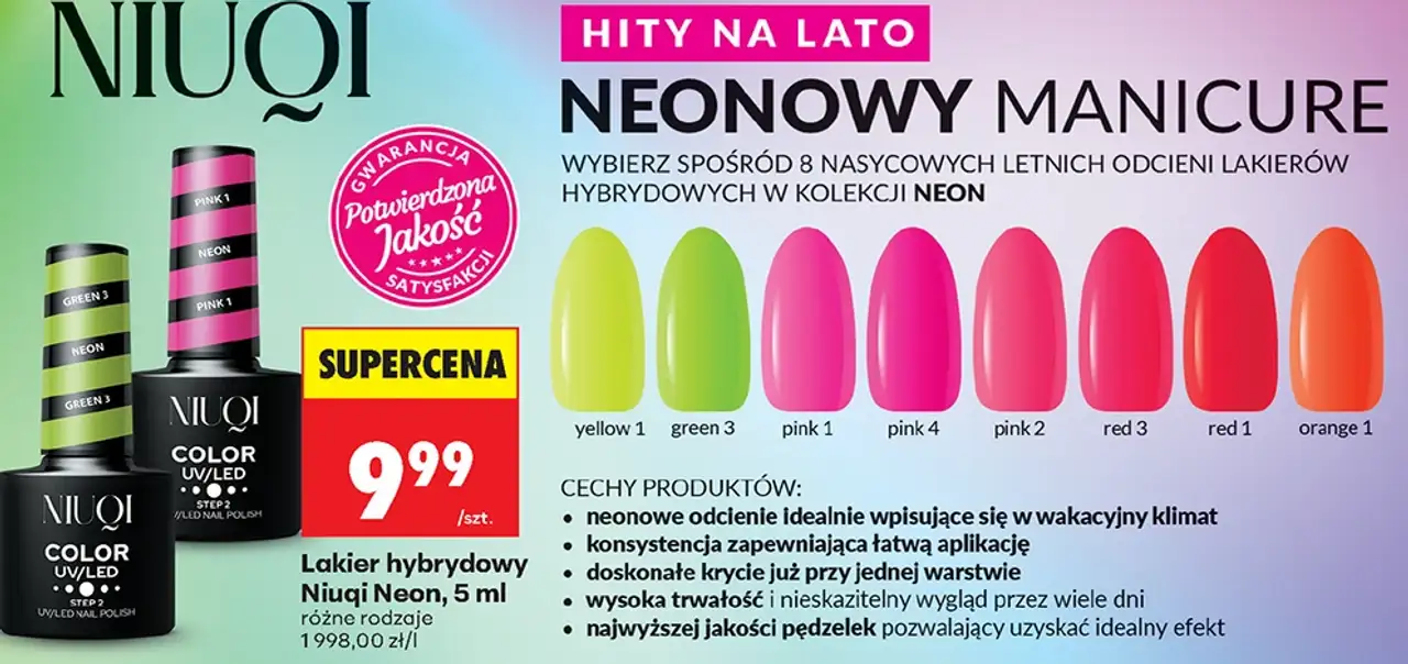 Lakier hybrydowy Niuqi Neon