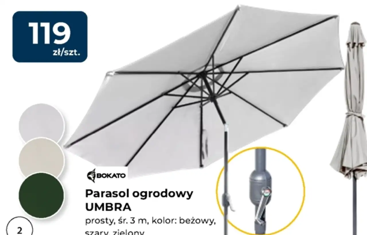 Parasol ogrodowy UMBRA