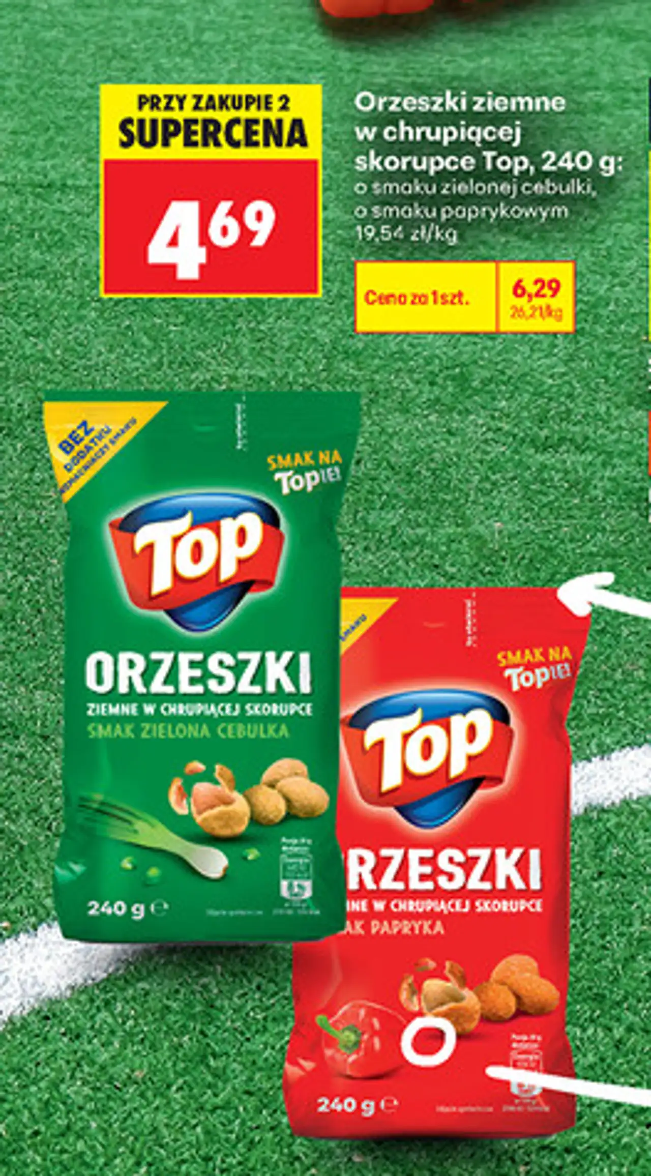 Orzeszki ziemne w chrupiącej skorupce Top o smaku zielonej cebulki