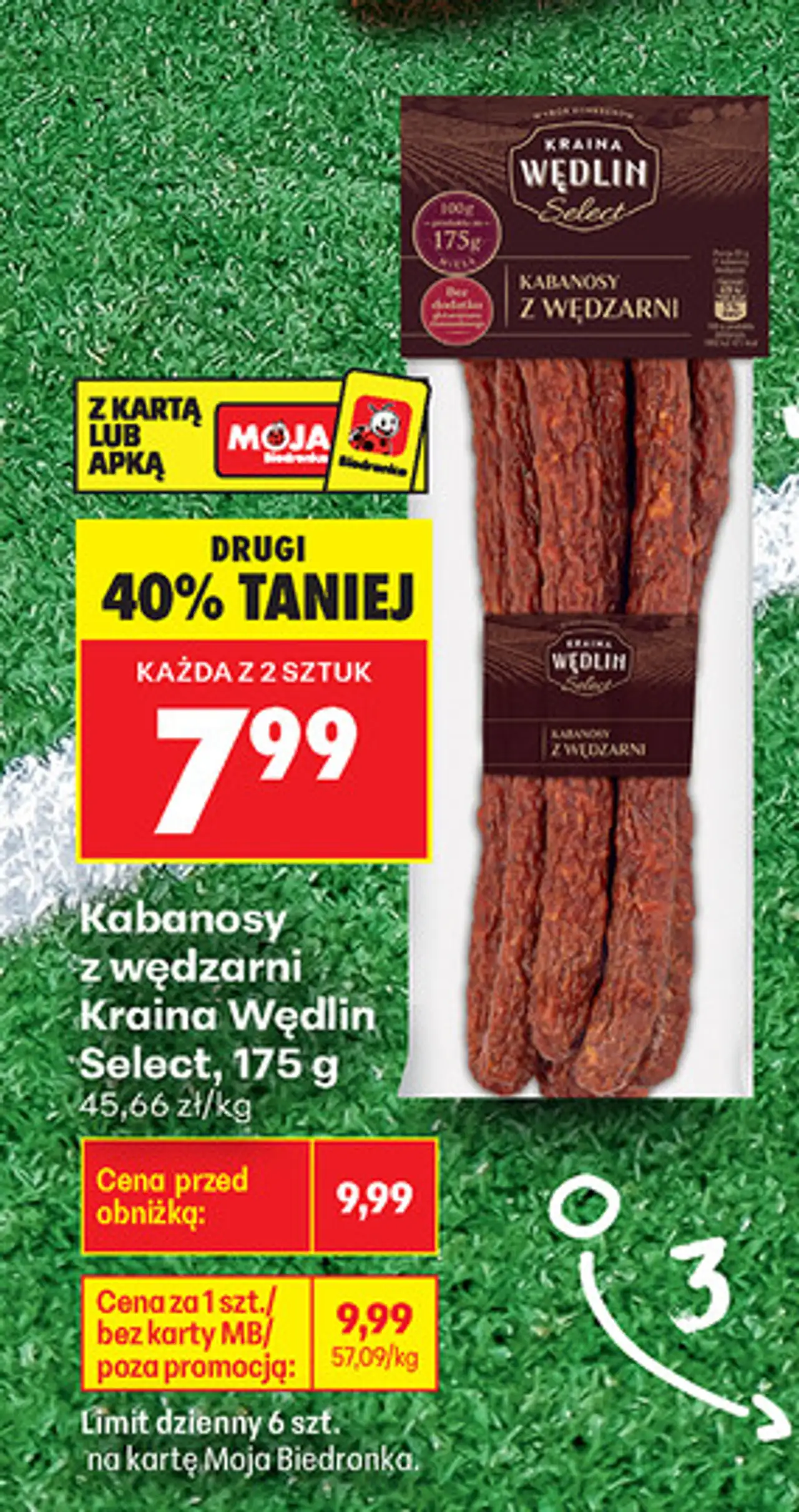 Kabanosy z wędzarni Kraina Wędlin Select, 175 g
