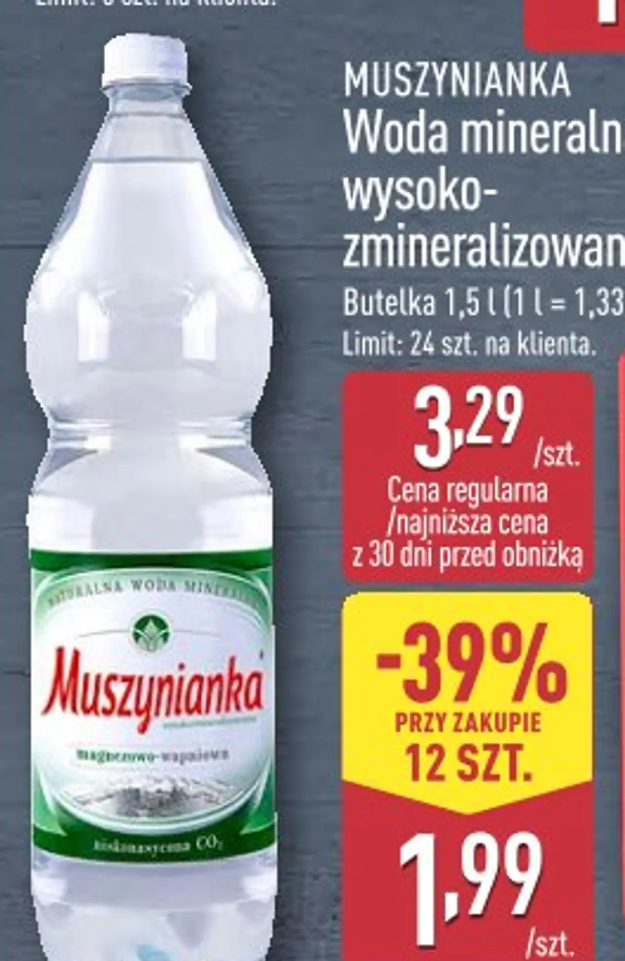 Muszynianka Woda mineralna wysokozmineralizowana