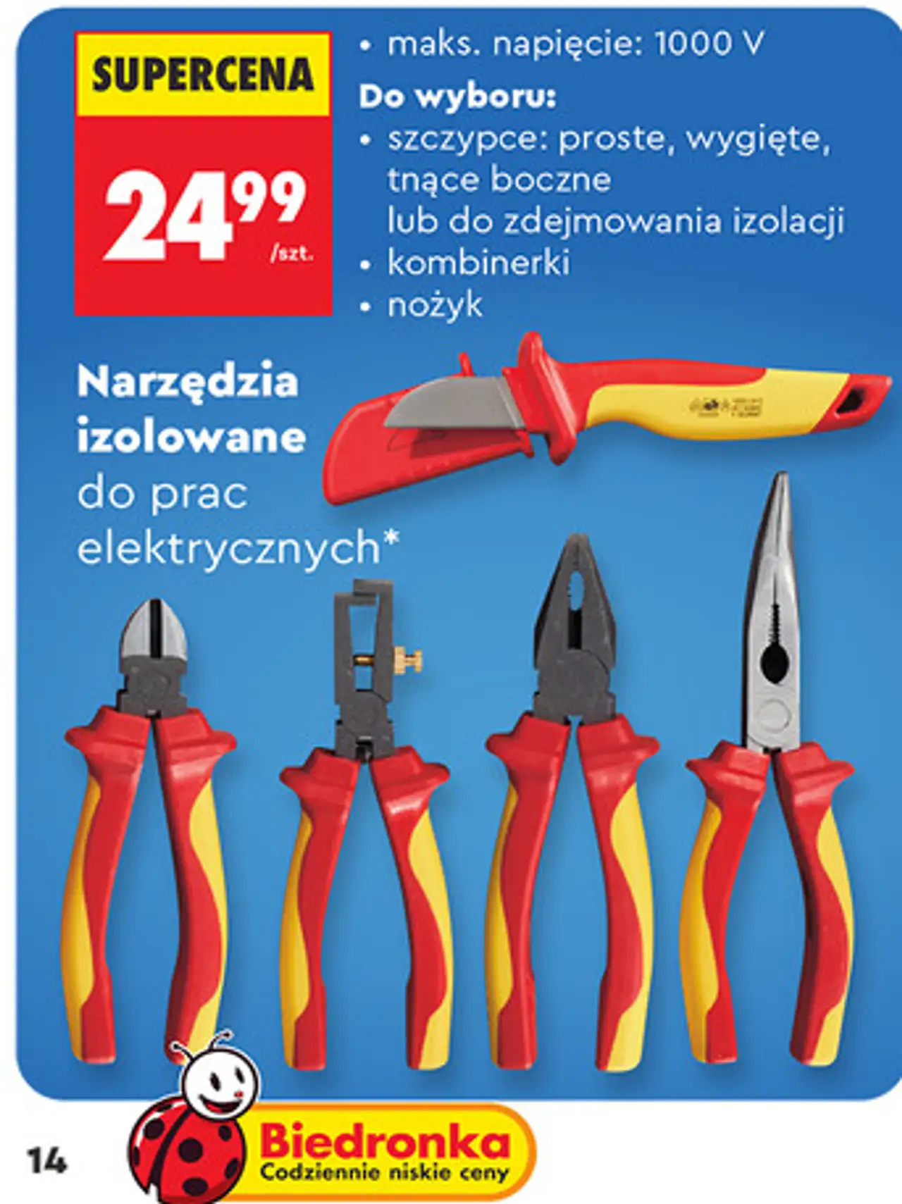 Niteo Narzędzia izolowane do prac elektrycznych