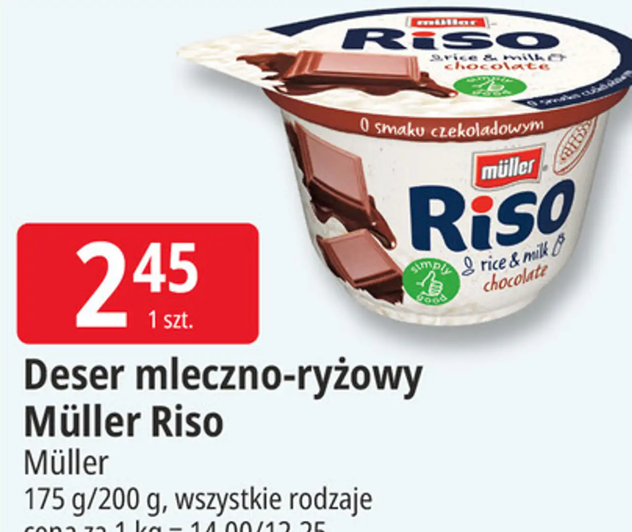 Deser mleczno-ryżowy Müller Riso