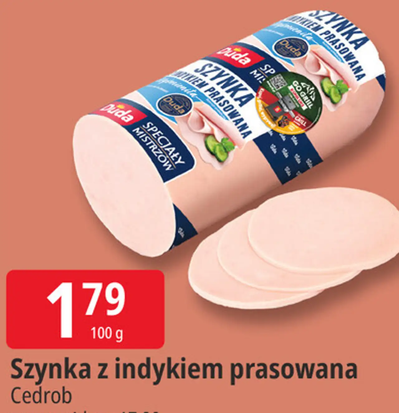 Szynka z indykiem prasowana Cedrob