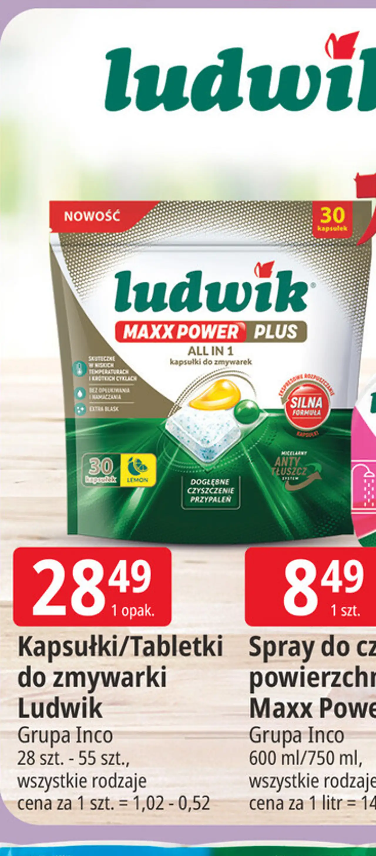 Kapsułki/Tabletki do zmywarki Ludwik