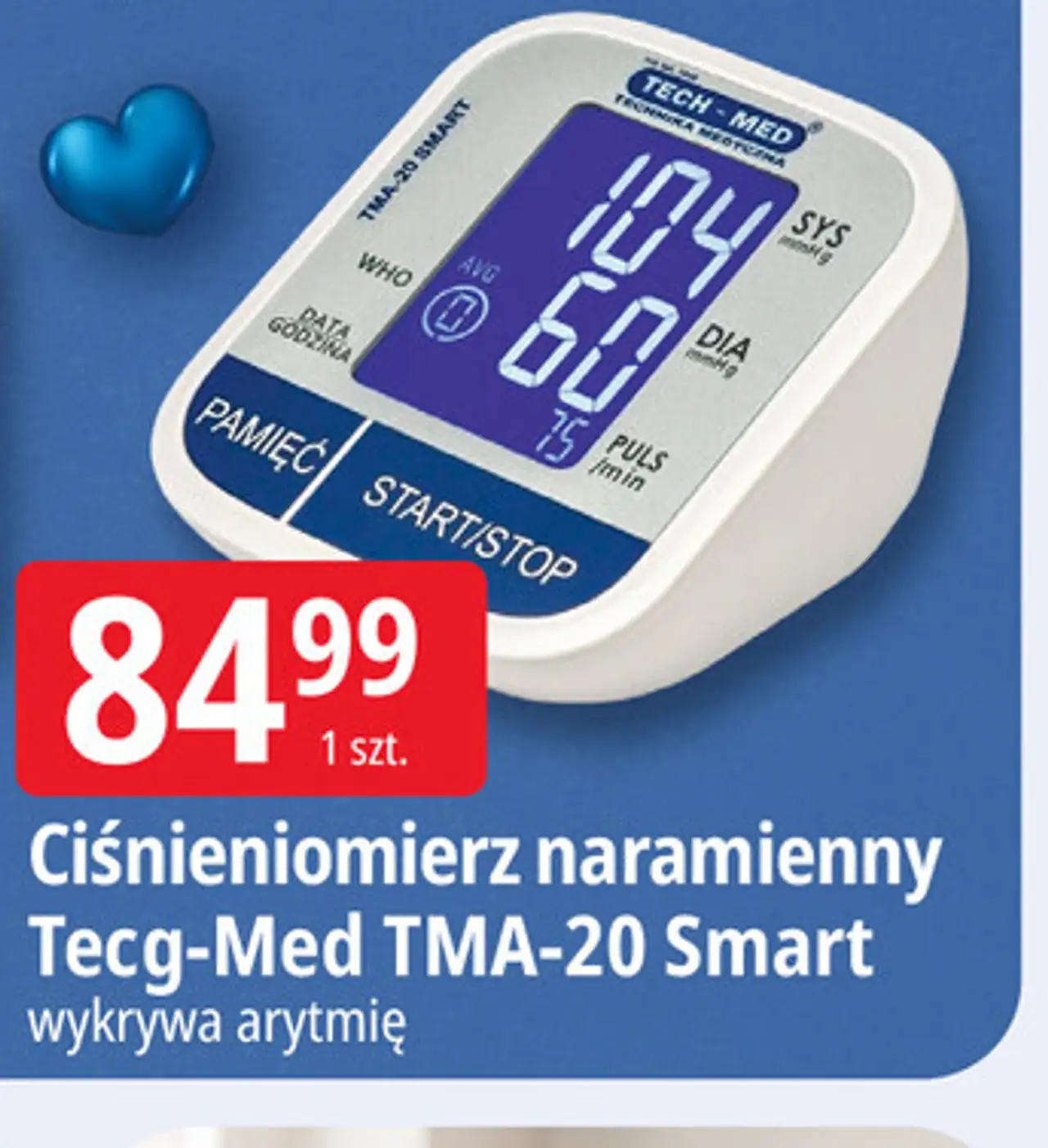 Ciśnieniomierz naramienny Tecg-Med TMA-20 Smart