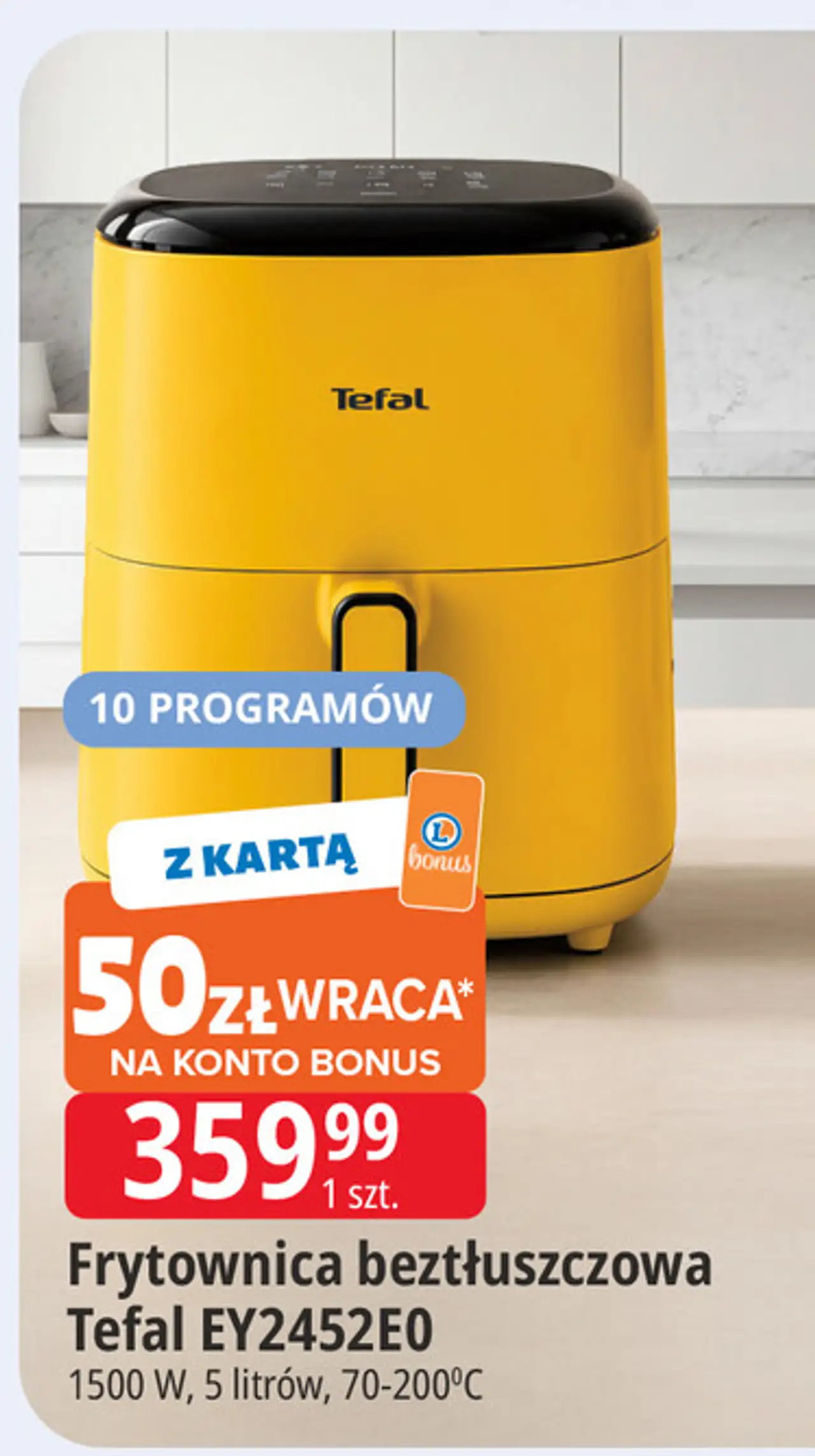 Frytownica beztłuszczowa Tefal EY2452E0