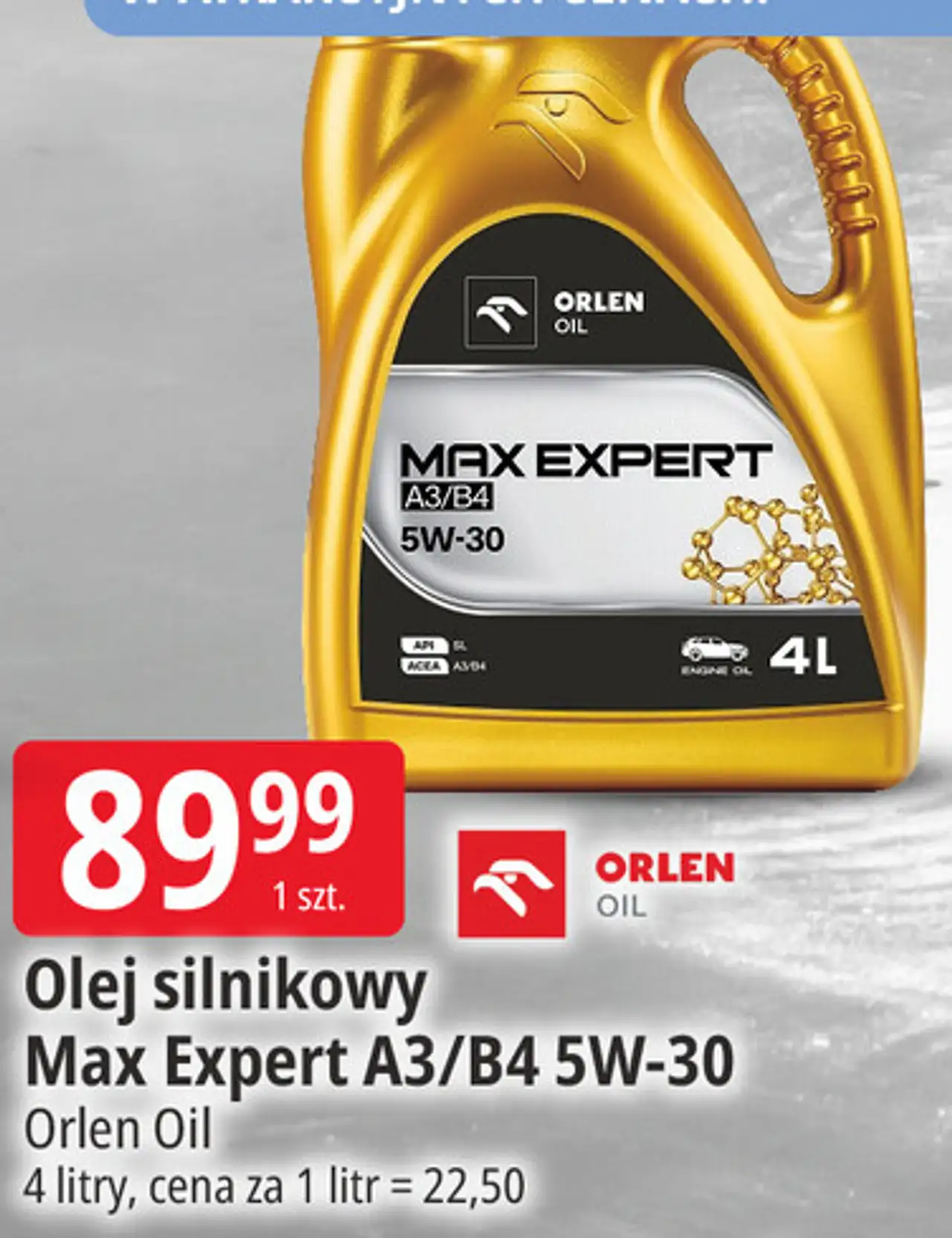 Olej silnikowy Max Expert A3/B4 5W-30