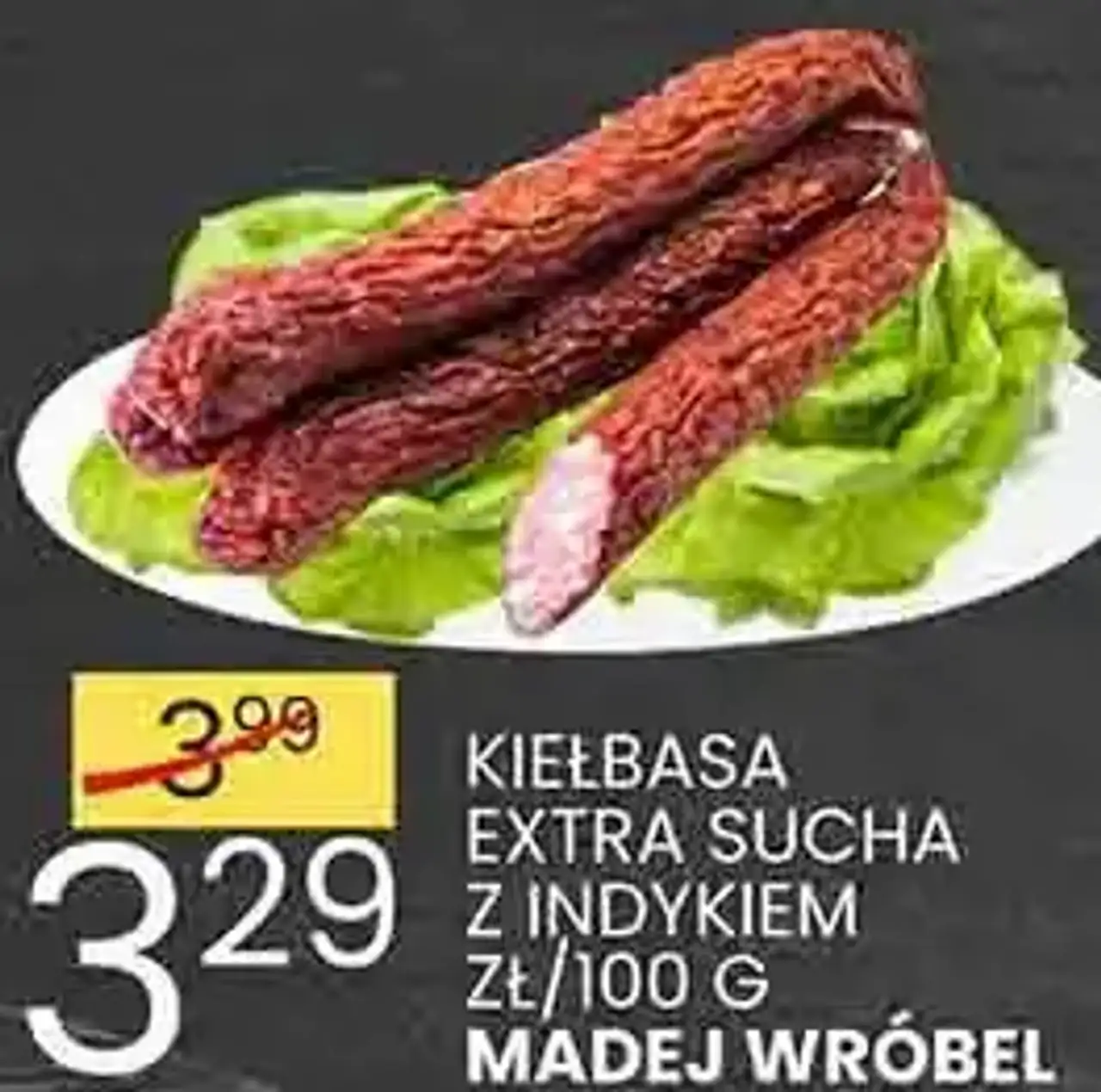 Kiełbasa extra sucha z indykiem