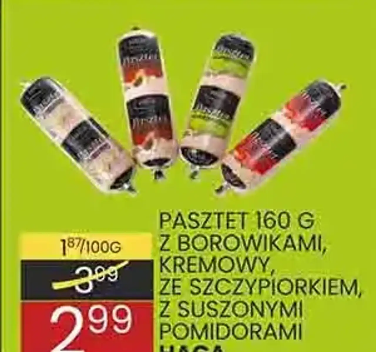 Pasztet z borowikami, kremowy, ze szczypiorkiem, z suszonymi pomidorami