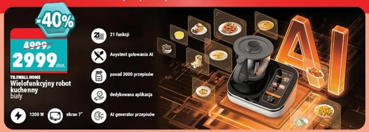 Robot kuchenny 1200 w Tilswall Home
