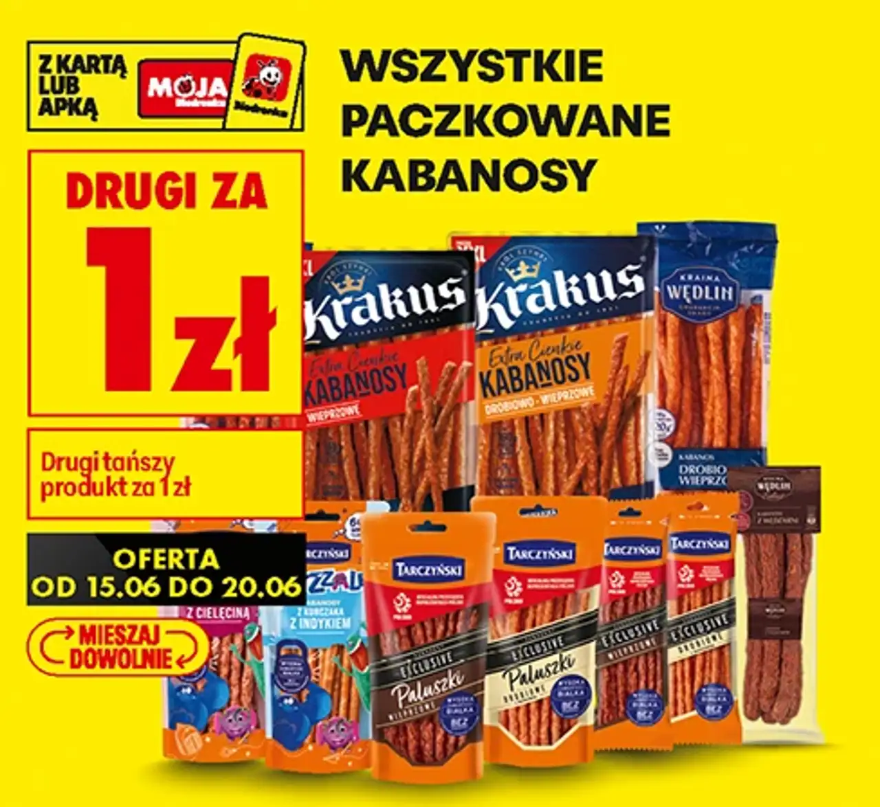 Wszystkie paczkowane kabanosy