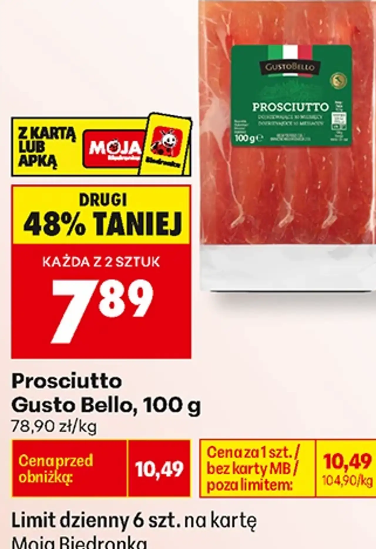 Prosciutto Gusto Bello, 100 g