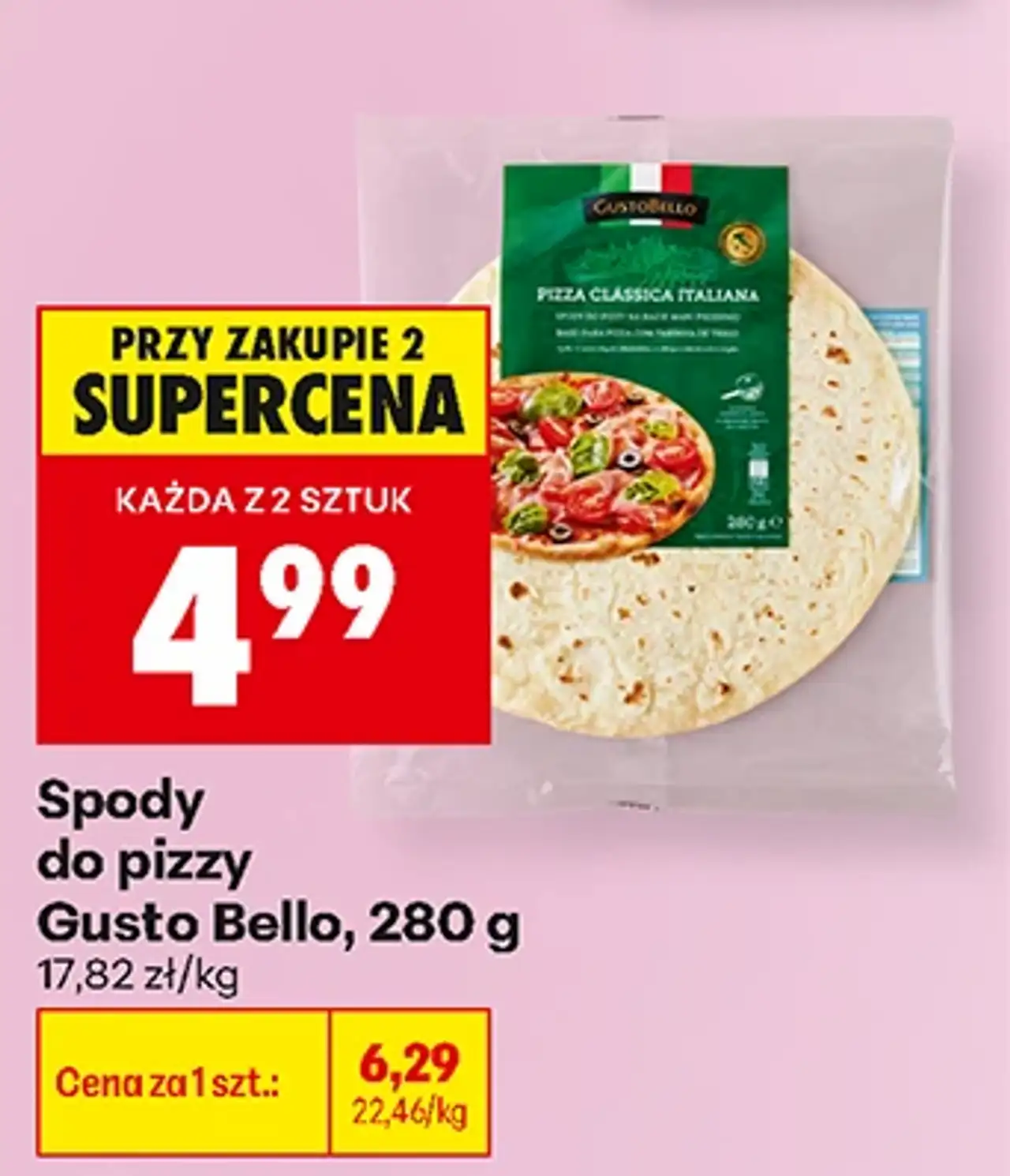 Spody do pizzy Gusto Bello