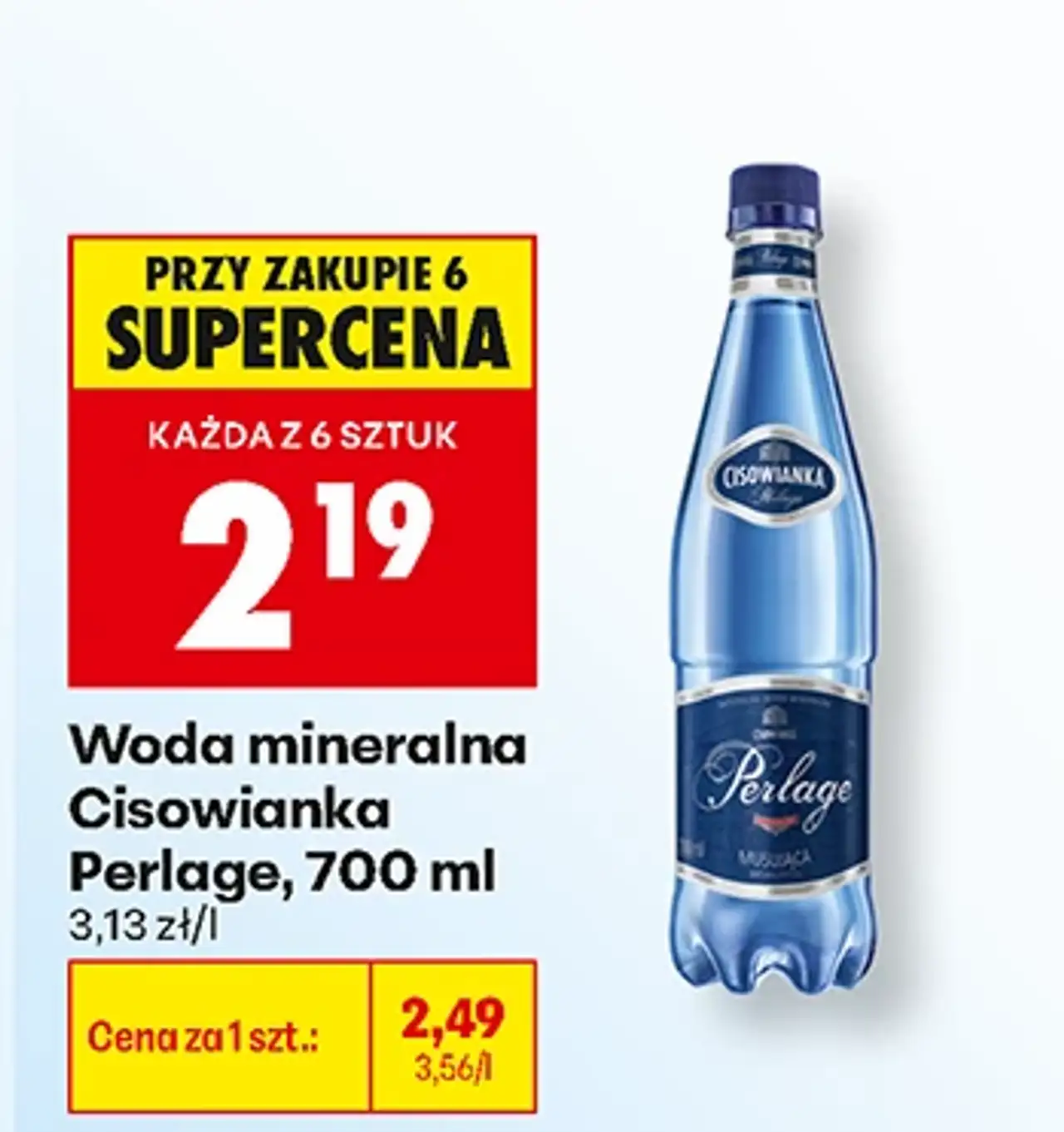 Woda mineralna Cisowianka Perlage, 700 ml