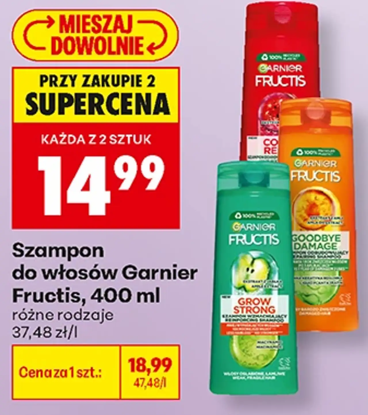 Szampon do włosów Garnier Fructis