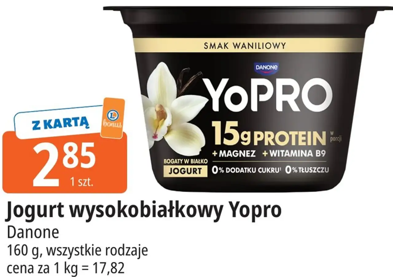 Jogurt wysokobiałkowy Yopro Danone