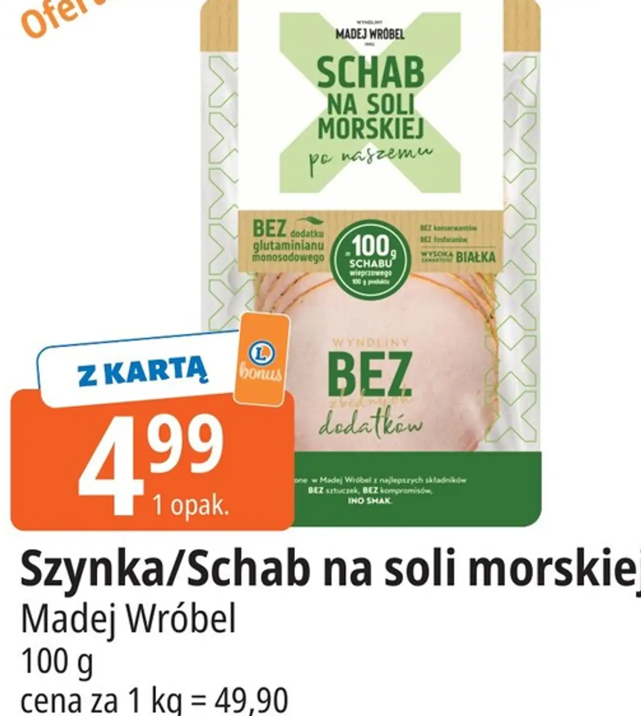 Szynka/Schab na soli morskiej Madej Wróbel