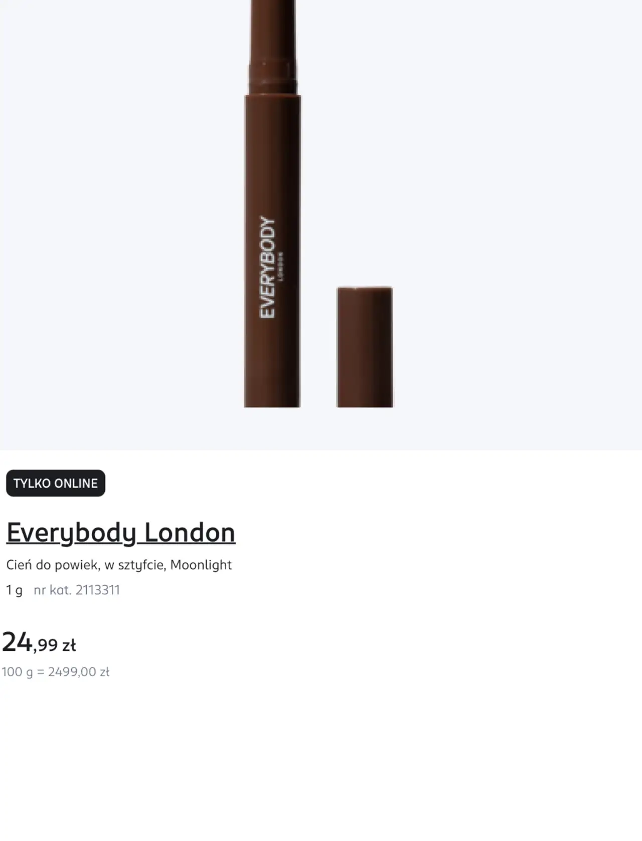 Everybody London Cień do powiek, w sztyfcie, Moonlight