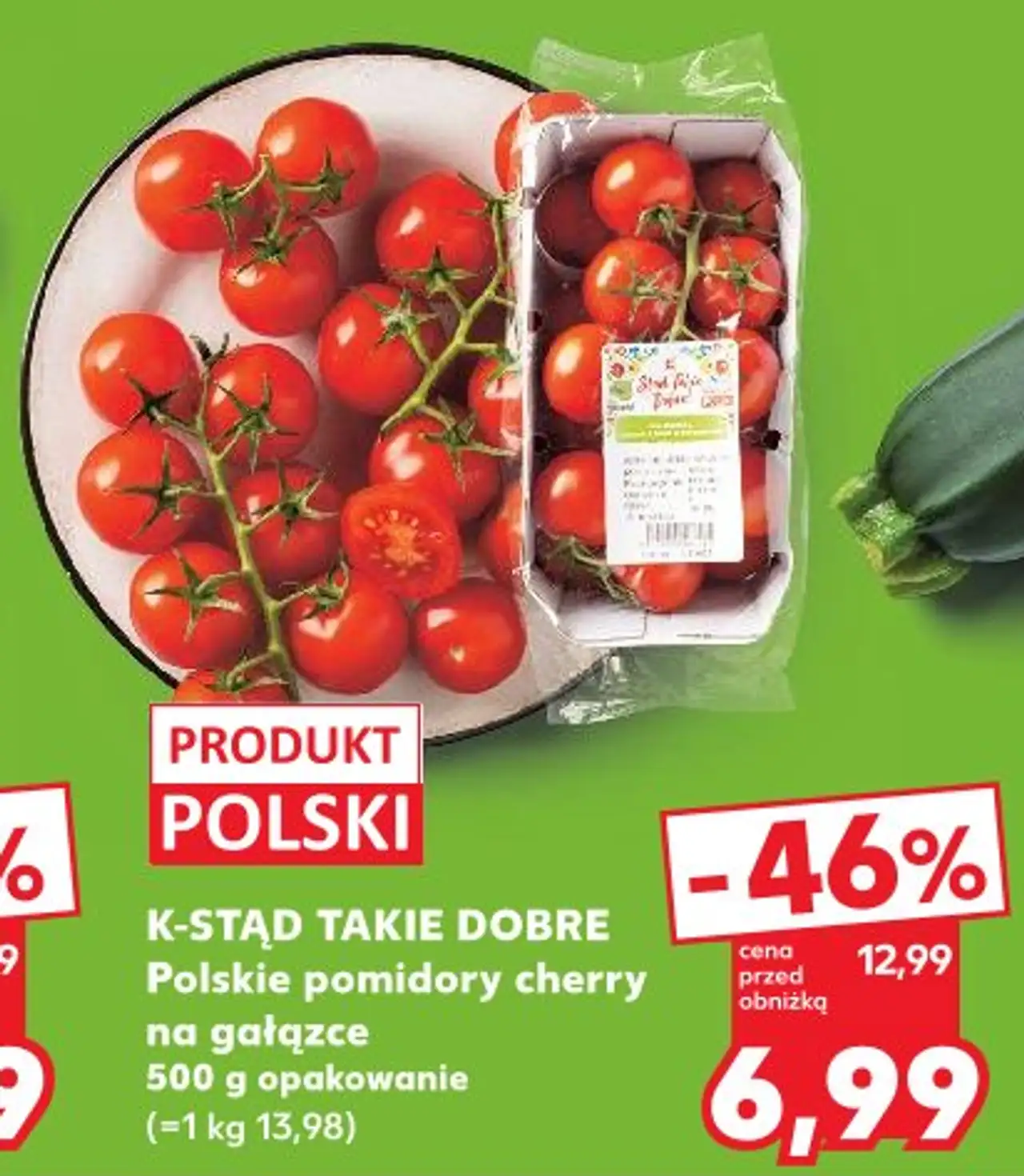 K-Stąd Takie Dobre Polskie pomidory cherry na gałązce
