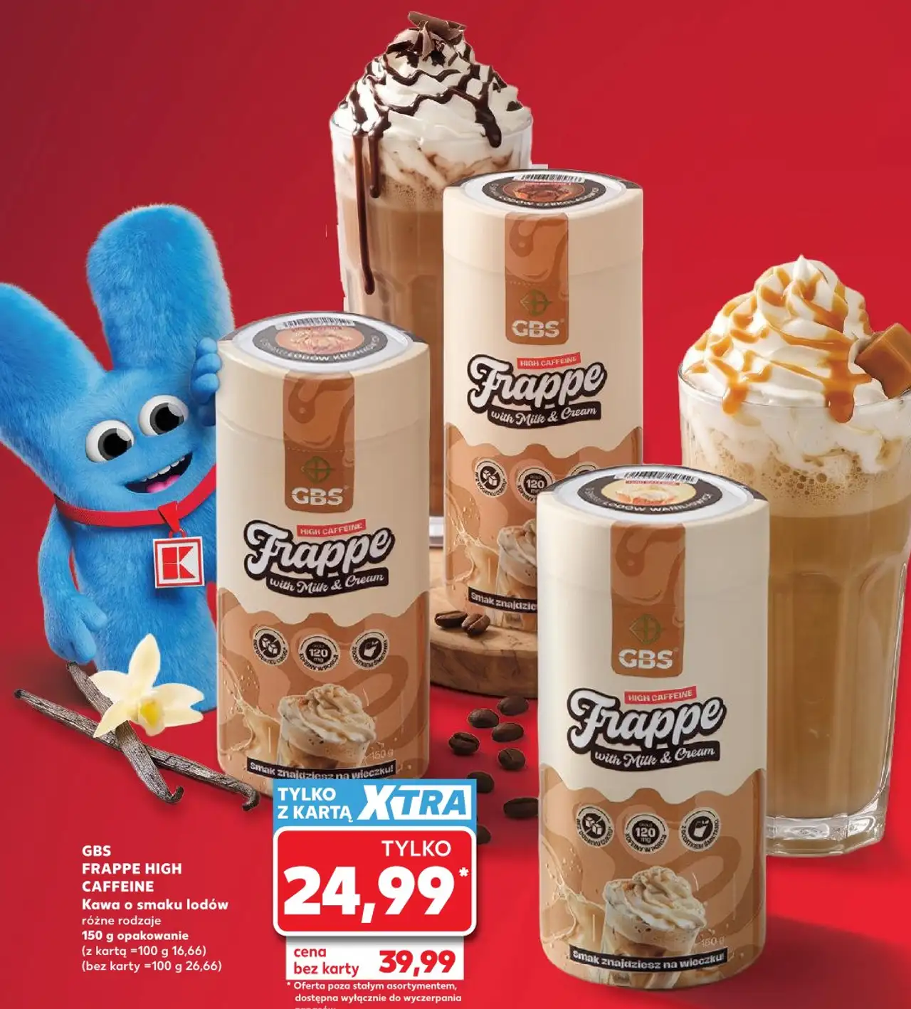 GBS FRAPPE HIGH CAFFEINE Kawa o smaku lodów