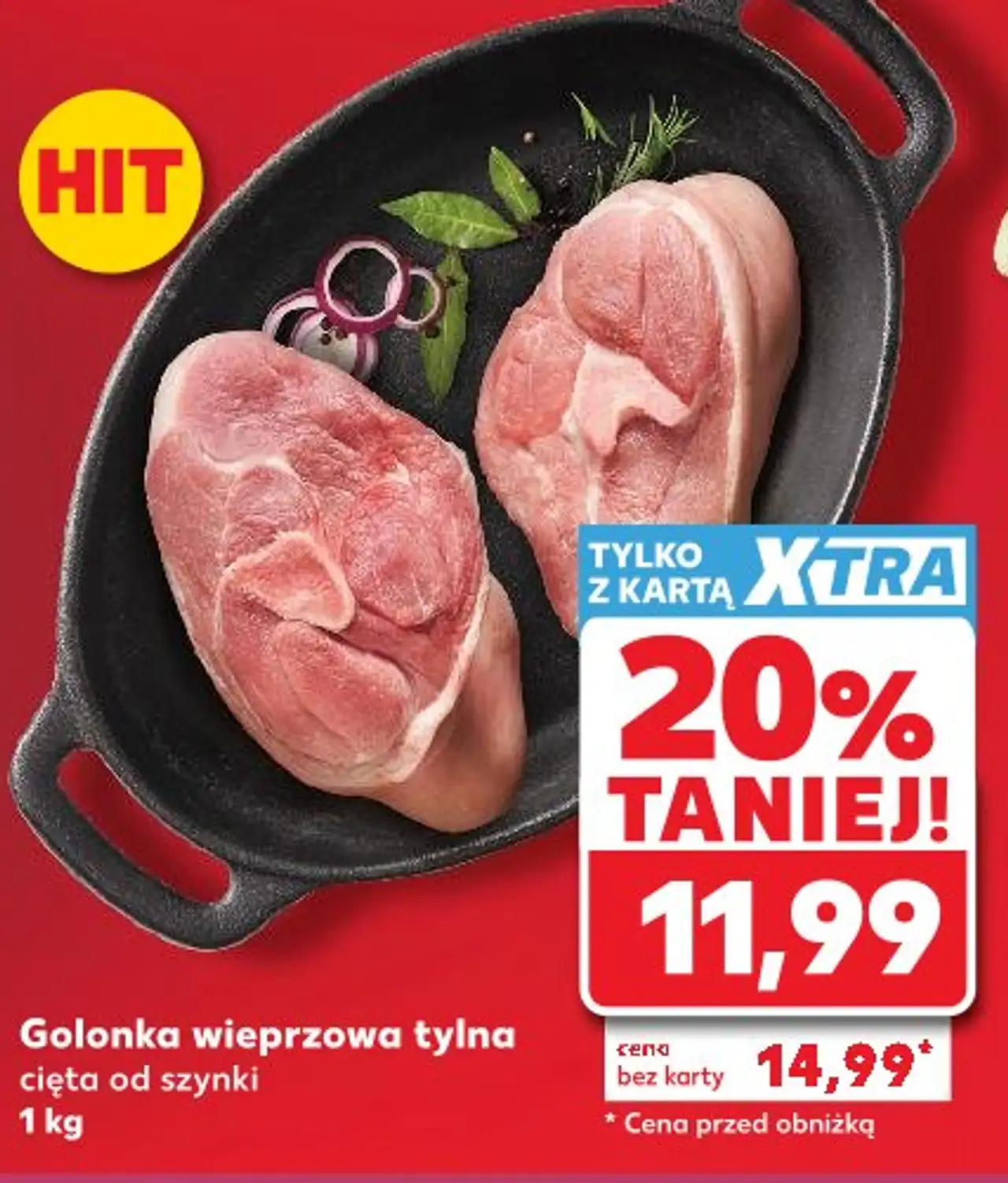 Golonka wieprzowa tylna cięta od szynki