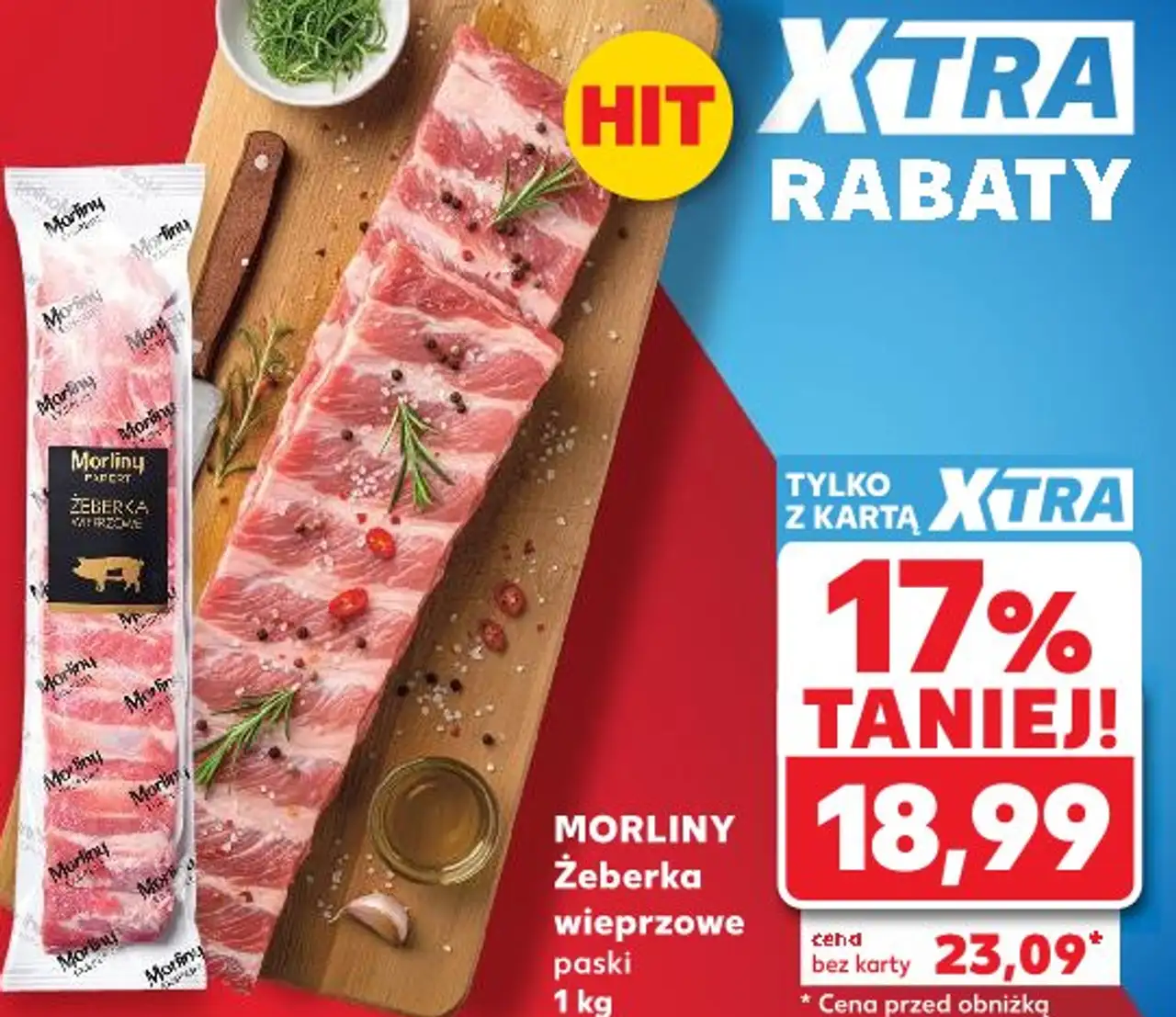 MORLINY Żeberka wieprzowe paski