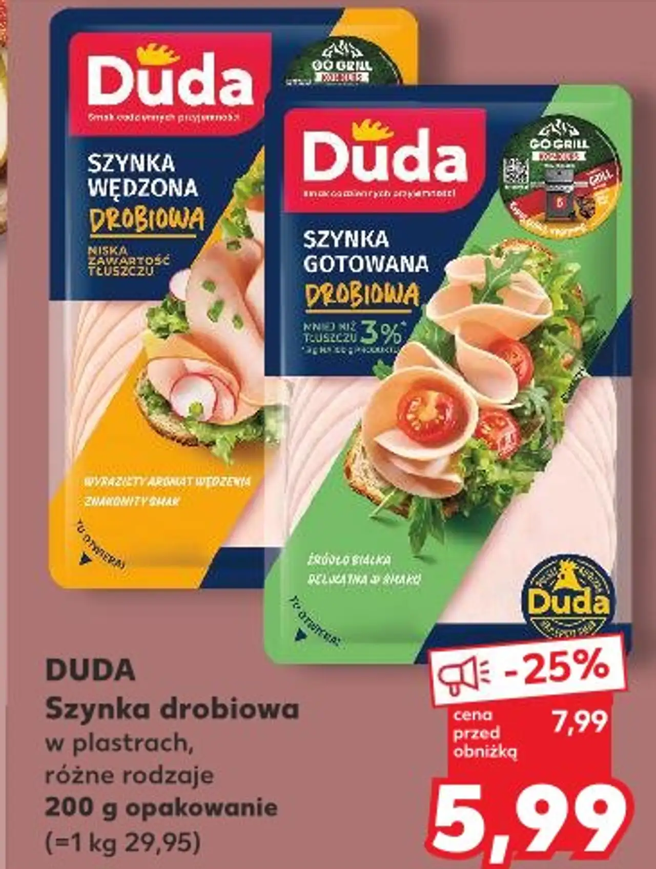 Duda Szynka drobiowa w plastrach