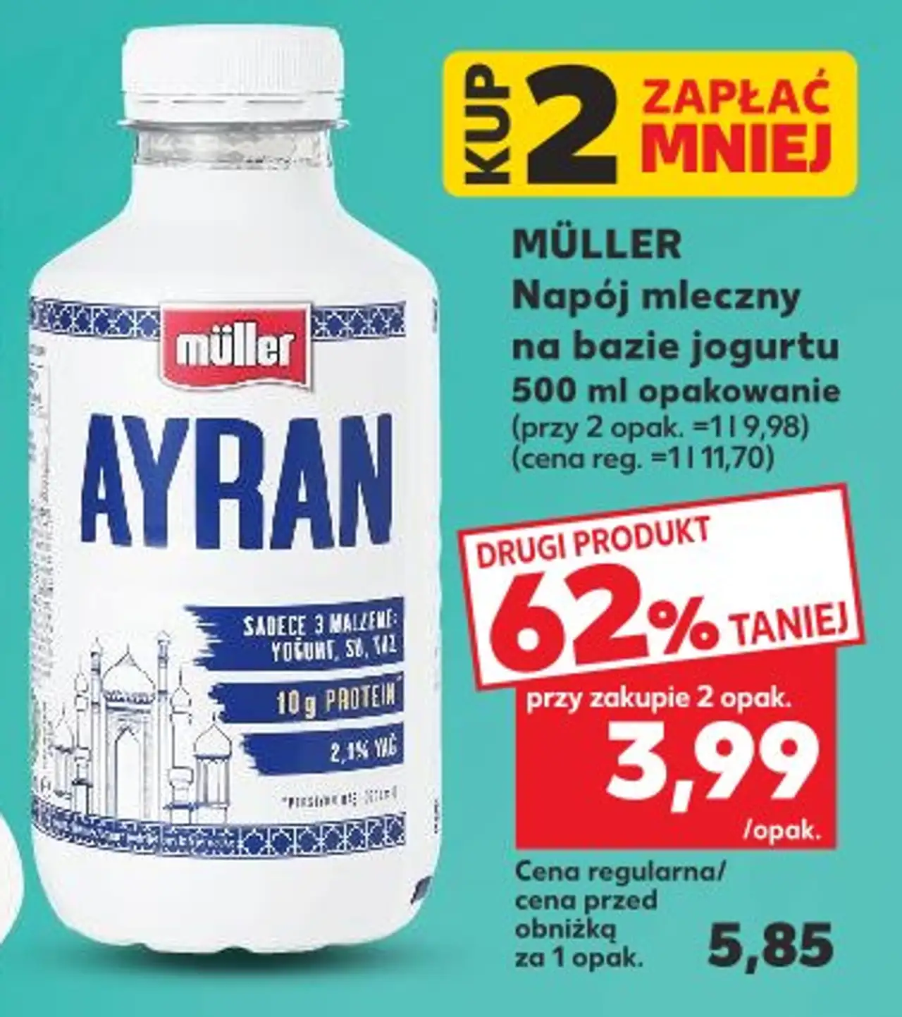 MÜLLER Napój mleczny na bazie jogurtu Ayran