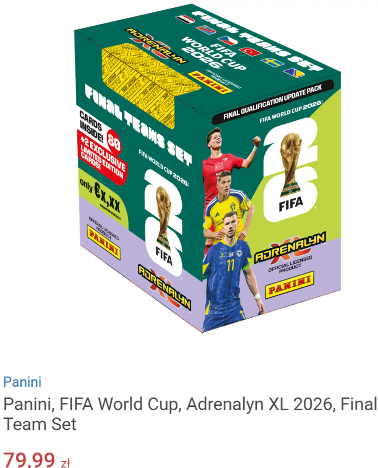 Panini, FIFA World Cup, Adrenalyn XL 2026, Final Team Set