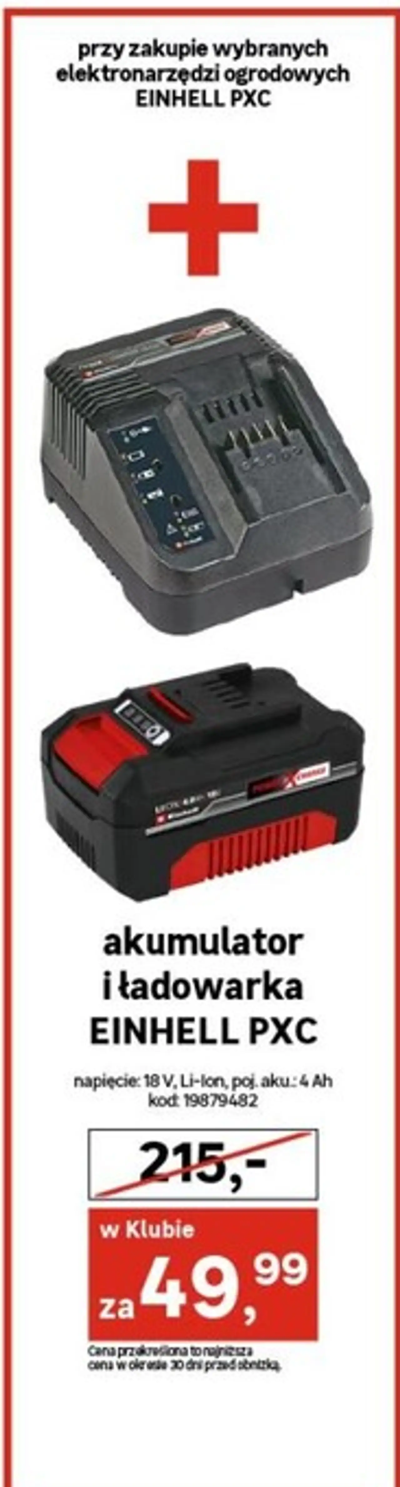 Akumulator i ładowarka EINHELL PXC