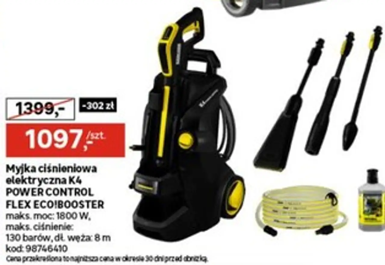 Myjka ciśnieniowa elektryczna K4 POWER CONTROL FLEX ECO!BOOSTER