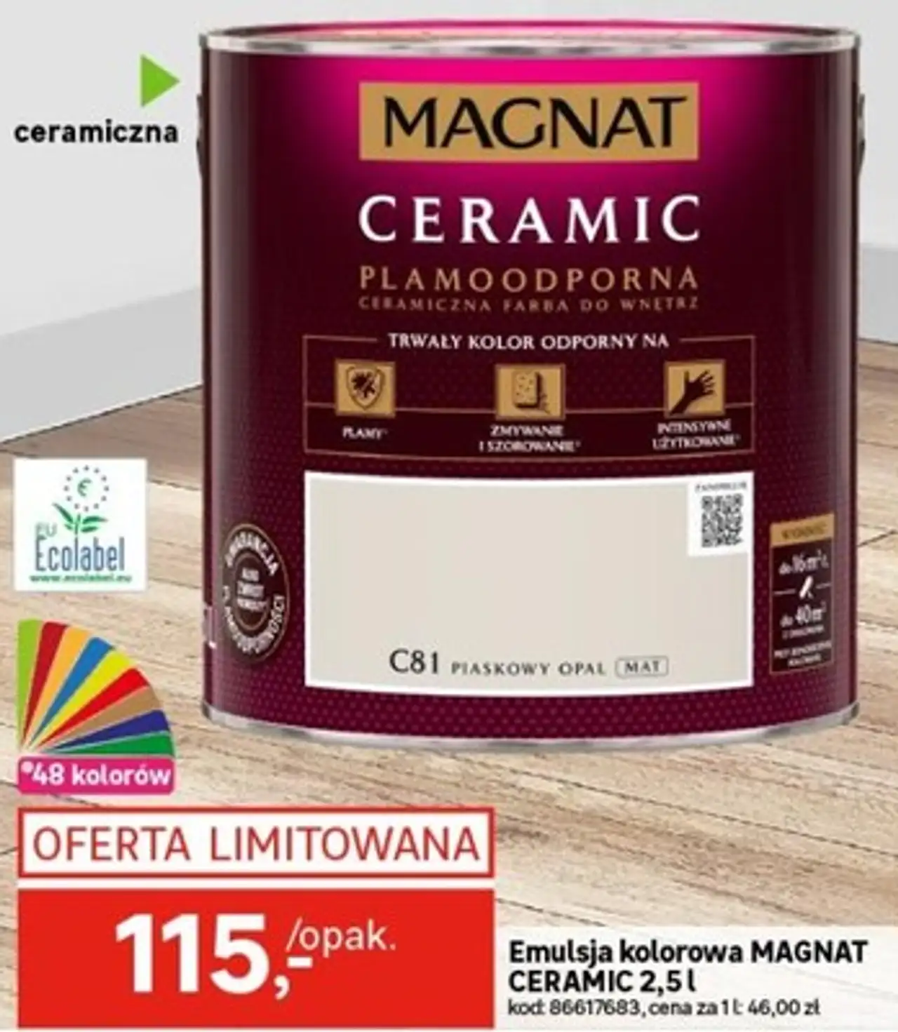 Emulsja kolorowa MAGNAT CERAMIC 2,5 l