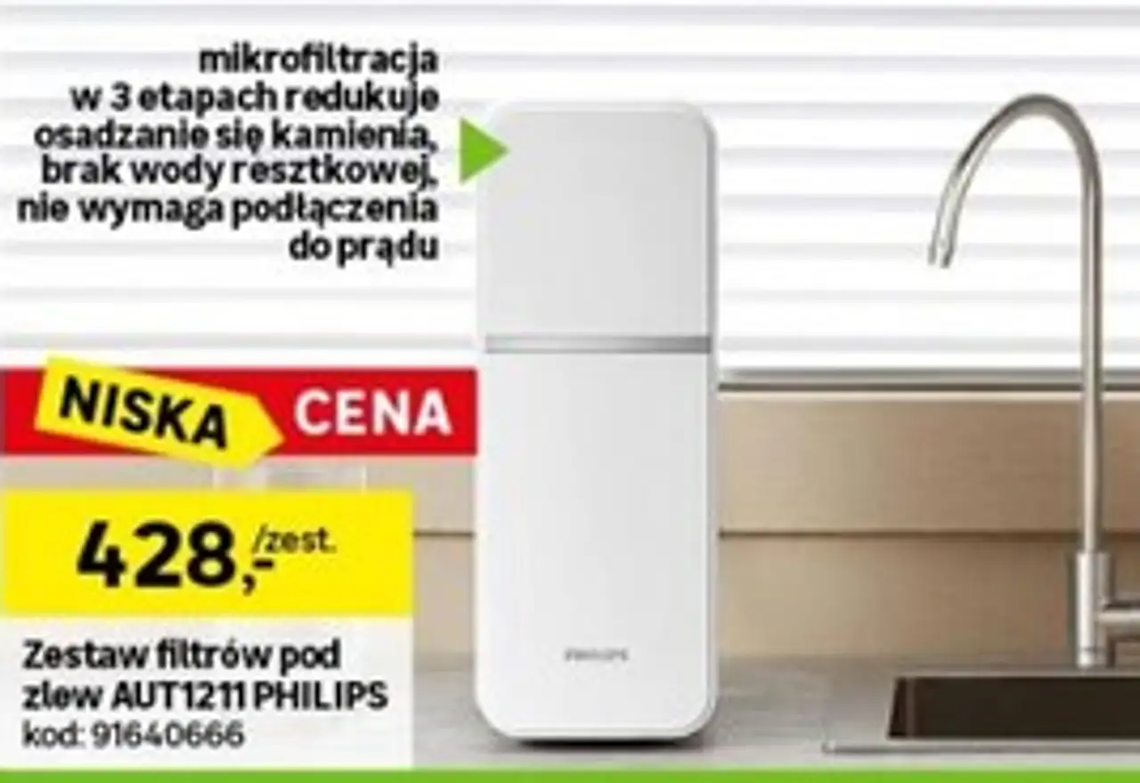 Zestaw filtrów pod zlew AUT1211 PHILIPS
