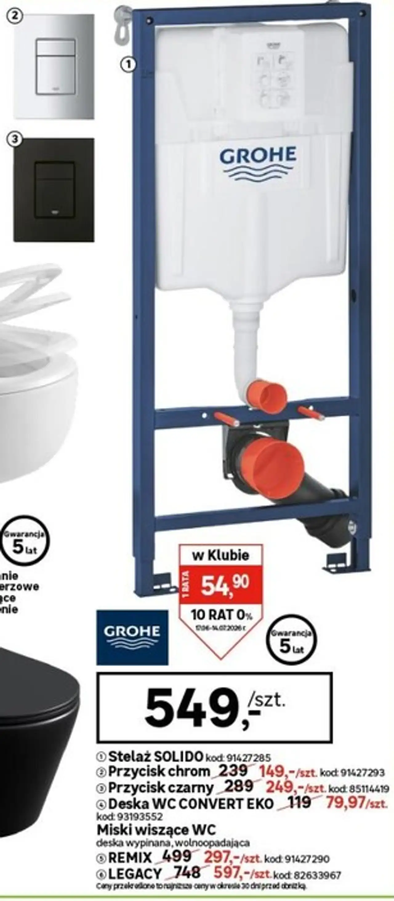 Stelaż SOLIDO Grohe