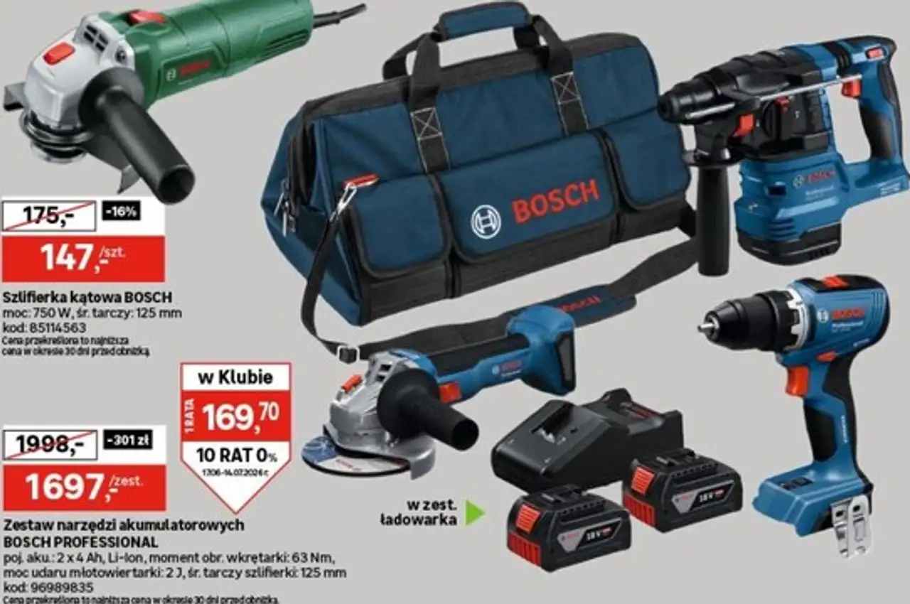 Zestaw narzędzi akumulatorowych BOSCH PROFESSIONAL