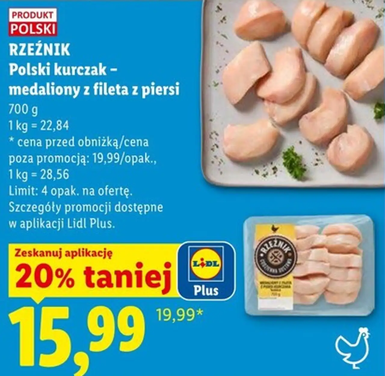 RZEŹNIK Polski kurczak - medaliony z fileta z piersi
