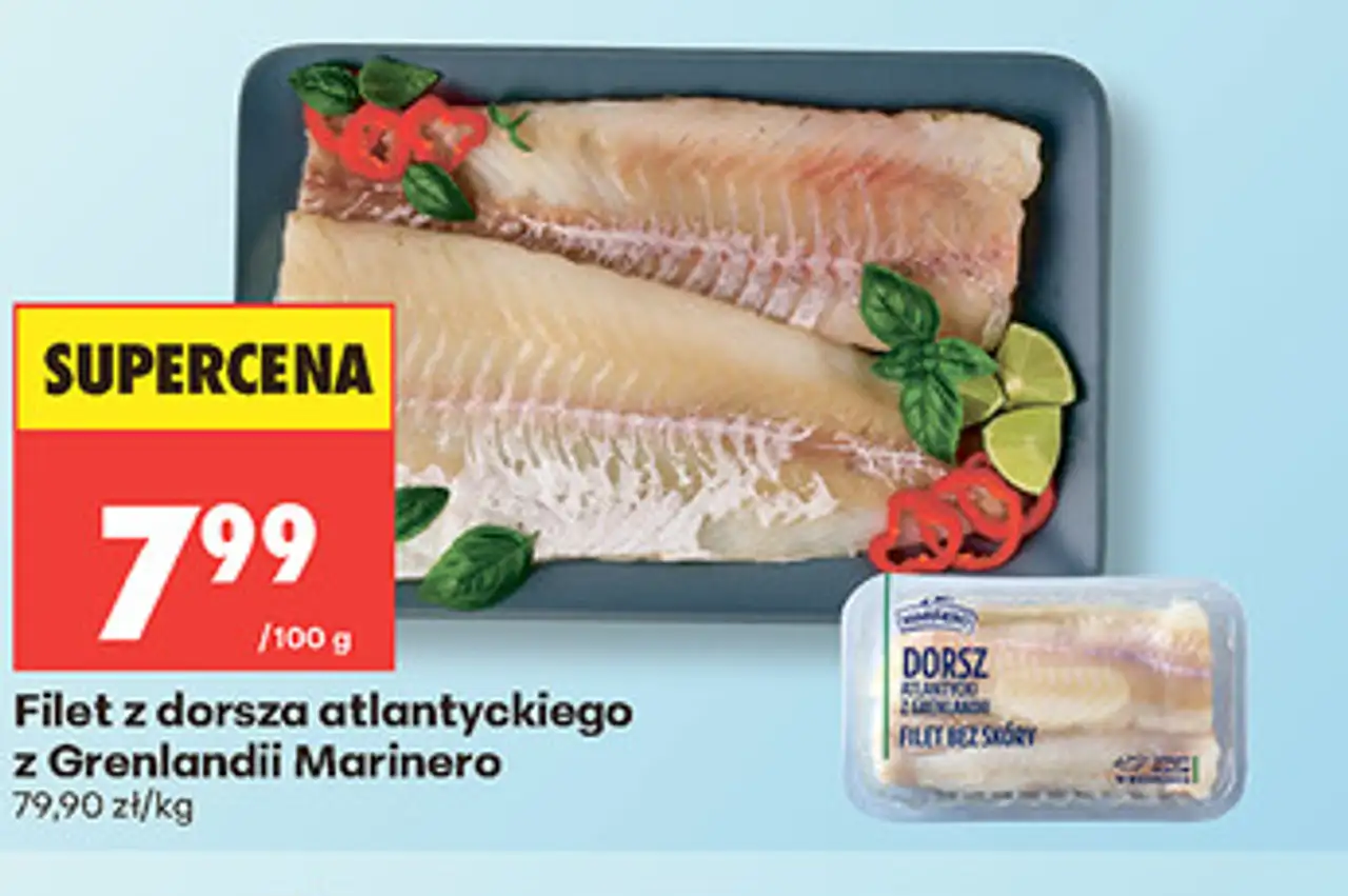 Filet z dorsza atlantyckiego z Grenlandii Marinero