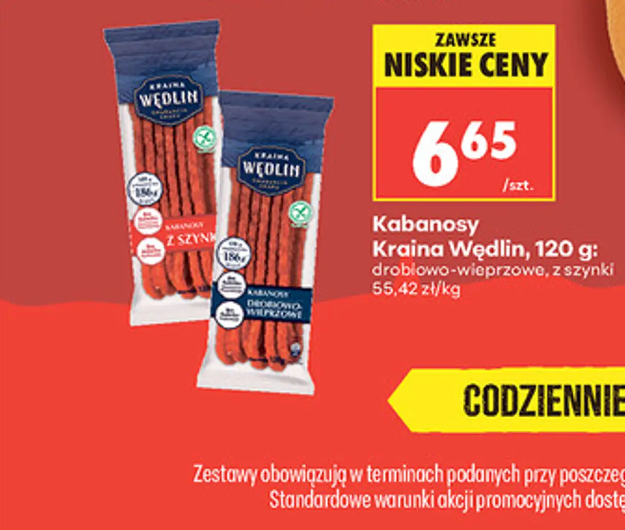 Kabanosy Kraina Wędlin, 120 g