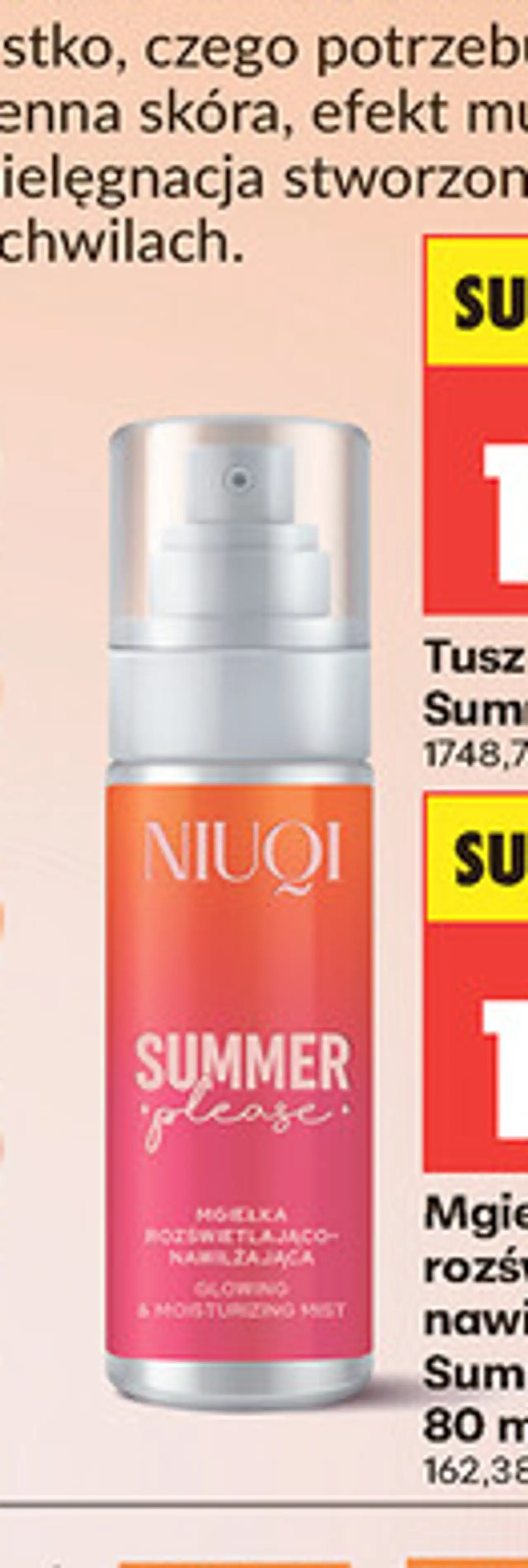 Mgiełka rozświetlająco-nawilżająca Niuqi Summer Please