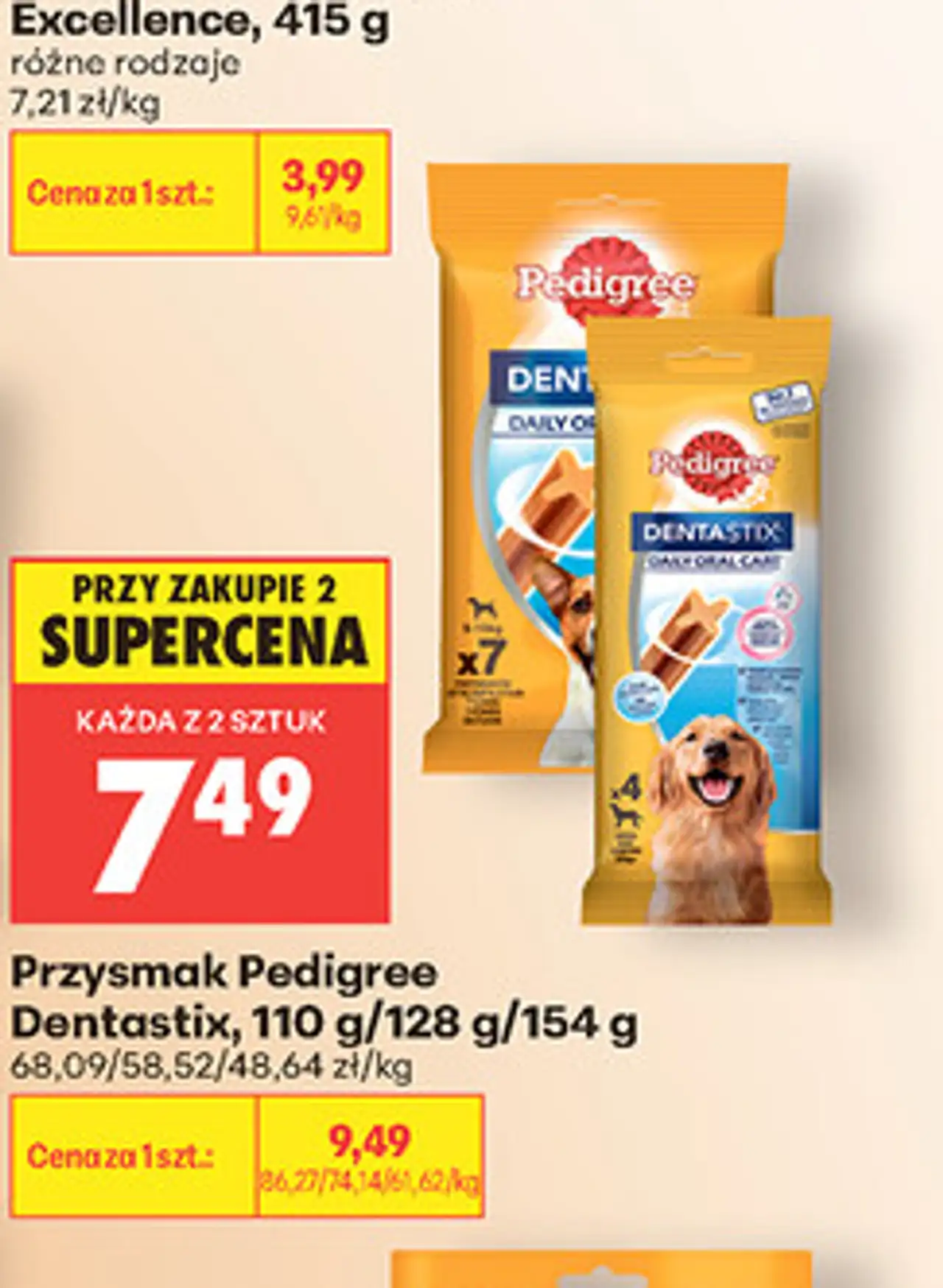 Przysmak Pedigree Dentastix, 110 g/128 g/154 g